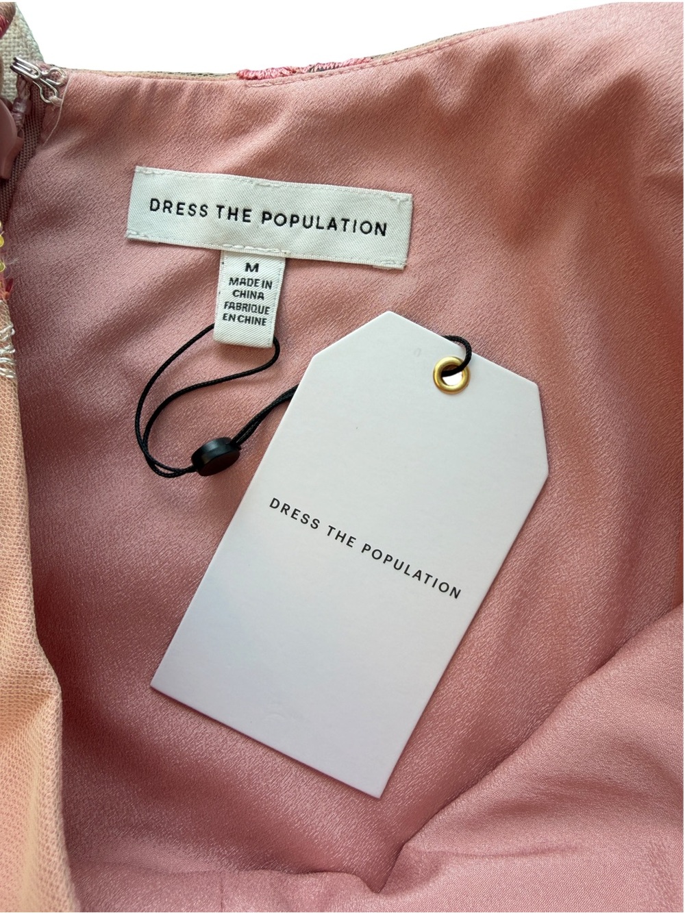 Embroidered Tiered Midi Dress in Dusty Rose - Picture 7 of 7